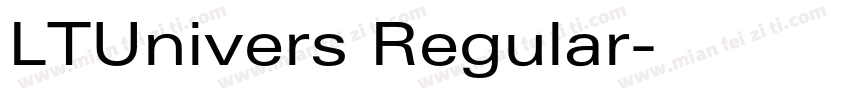 LTUnivers Regular字体转换